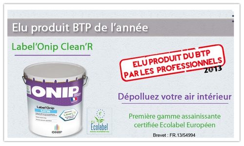 Peinture dépolluante Label'Onip Clean'R